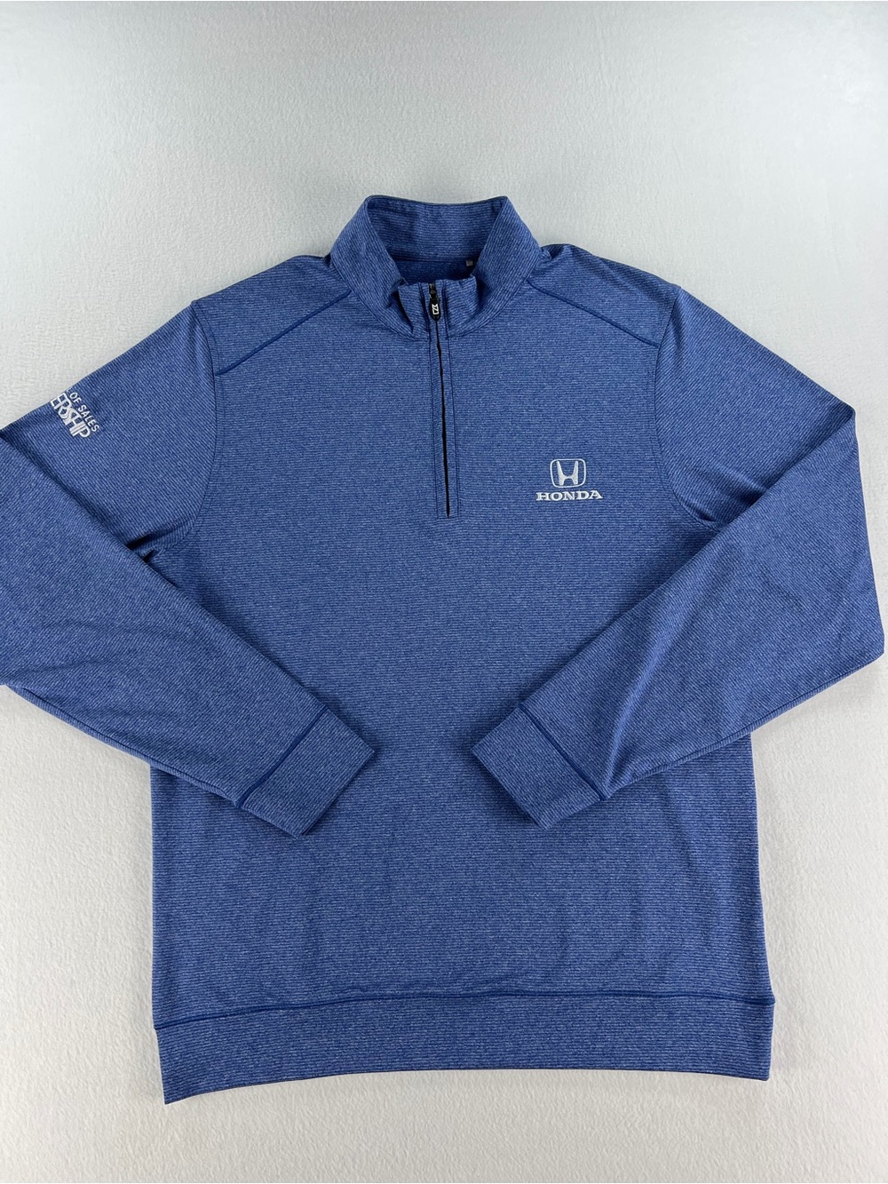Cutter & Buck Blue Heather Quarter-Zip Pullover